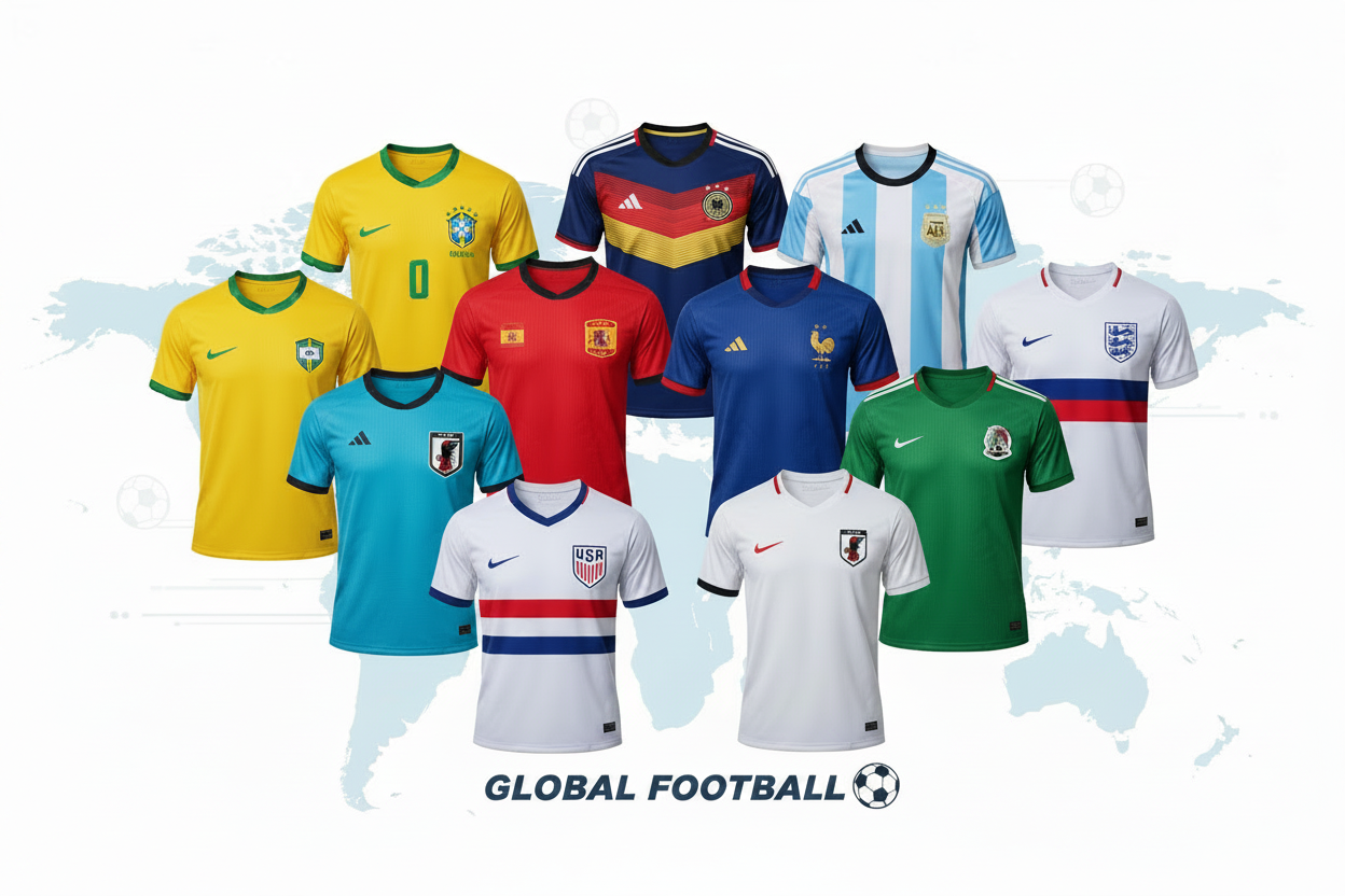 International Football Teams Jerseys