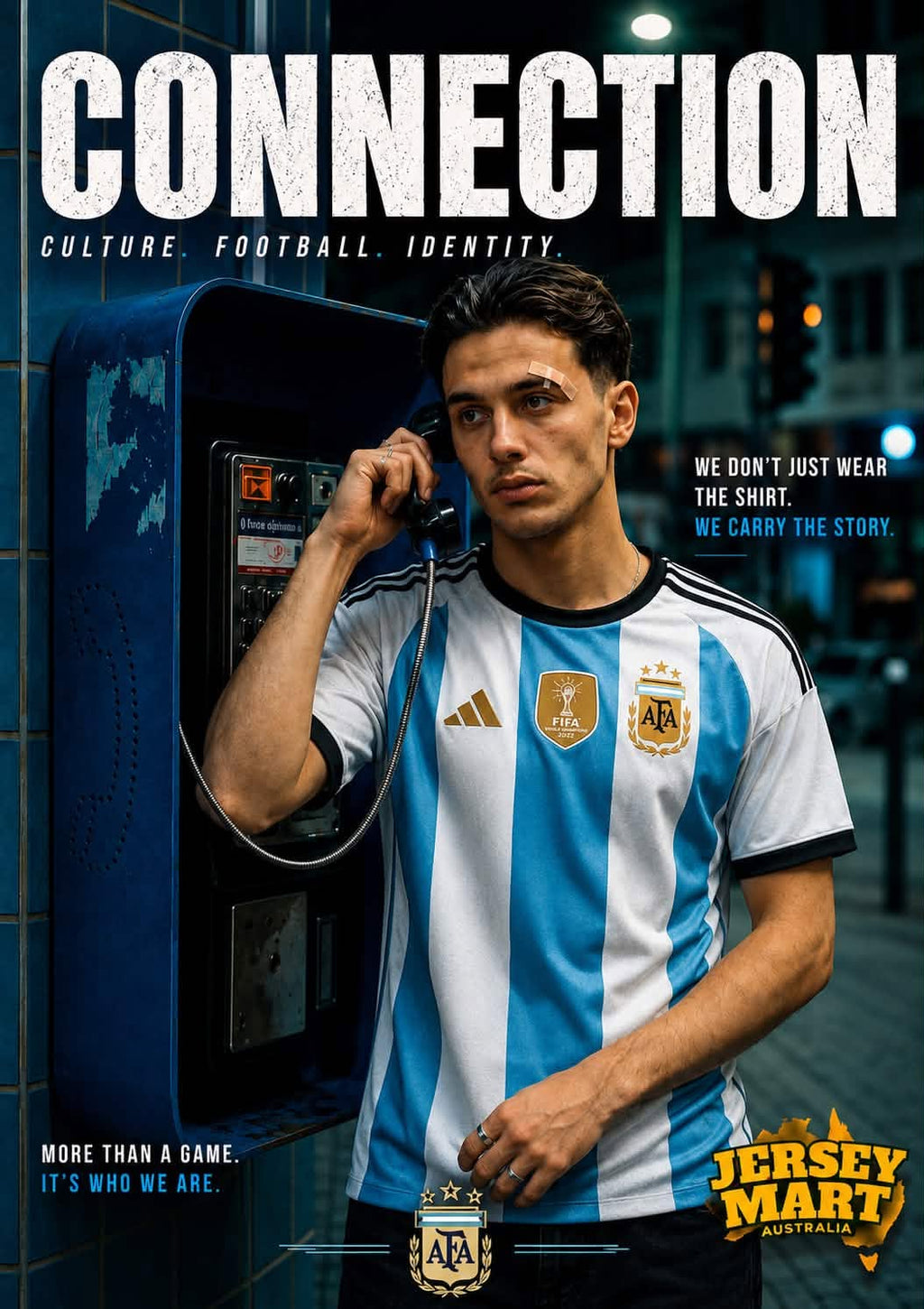 Argentina Home player edition shirt with #10 Leo