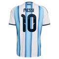 Argentina Home player edition shirt with #10 Leo