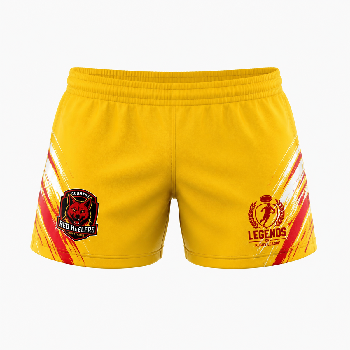 Red Heelers Yellow Shorts product image